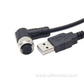 M12 Waterproof Connector Camera to Micro/Mini Rs485/Rs232